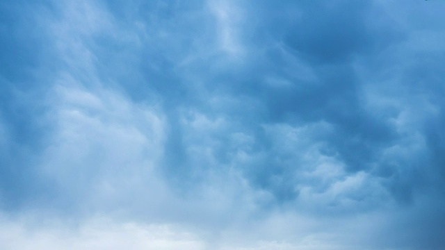 暴风雨前的乌云。雷暴前的乌云背景。时间流逝。间隔拍摄。视频素材