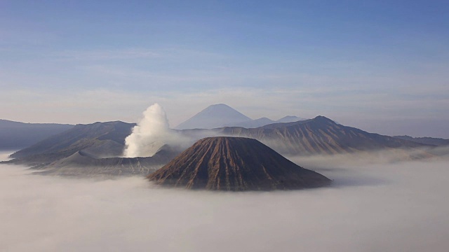 Bromo volcano timelapse，印度尼西亚视频素材