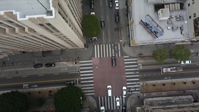 鸟瞰图的城市景观视频素材