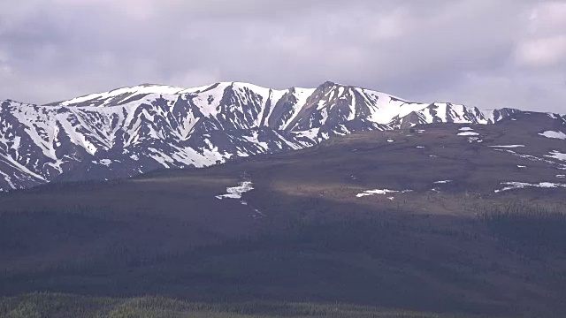 阿拉斯加德纳里山脊放大视频素材