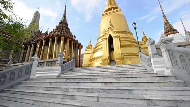 古老的佛教寺庙玉佛寺，泰国曼谷视频素材