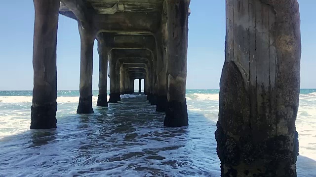 海洋海滩码头视频素材