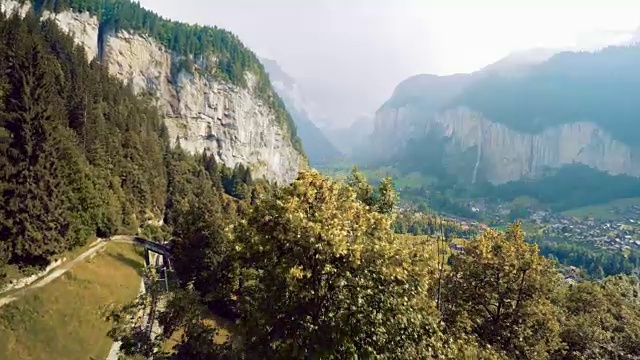 Lauterbrunnen村,瑞士视频素材