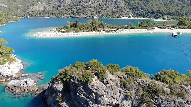 蓝色的航行。蓝色的巡航。Oludeniz来自土耳其Fethiye。视频素材