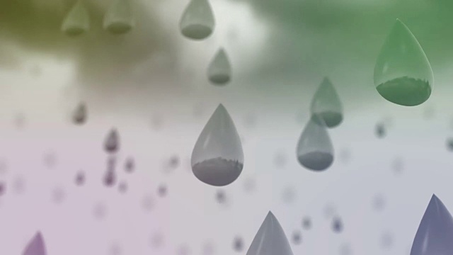 雨滴雨滴天空乌云天气视频素材