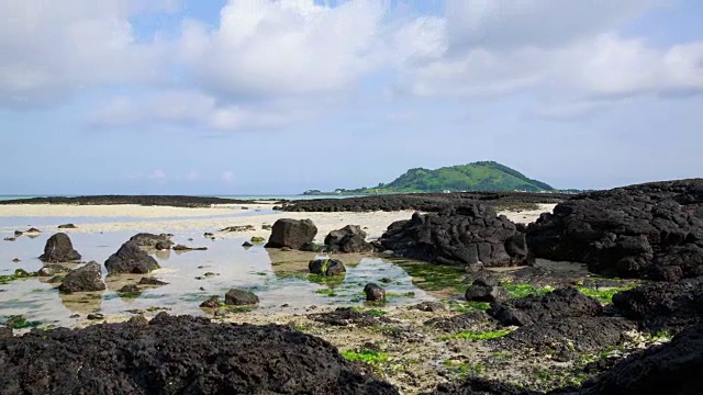 比阳岛和济州岛的惠普宰海滩视频素材