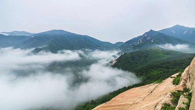 雪山蔚山岩上的云海视频素材