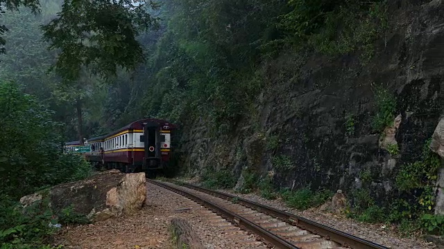 铁路在桂河大桥视频素材