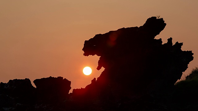 济州岛龙岩的日出景观视频素材