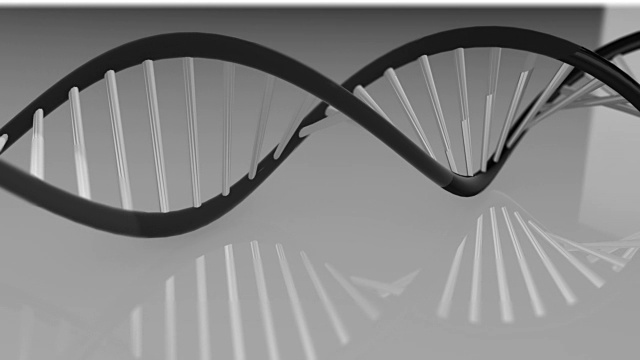 人类基因组图谱研究人类DNA和基因分子化学三维渲染视频素材