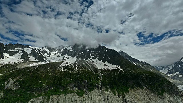 Aiguille du Midi群山环绕视频素材