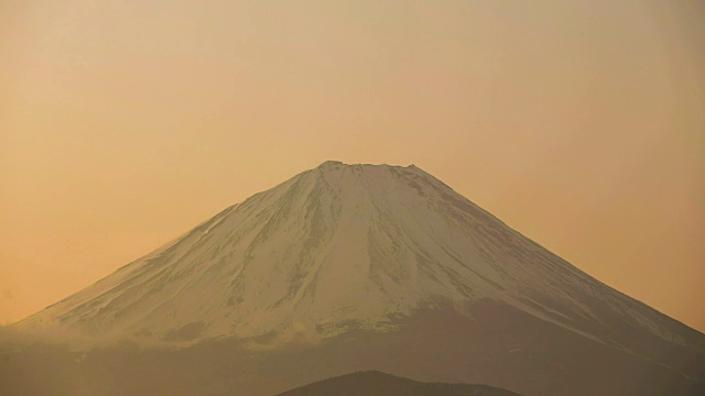 4K富士山在早晨的时间间隔。视频素材