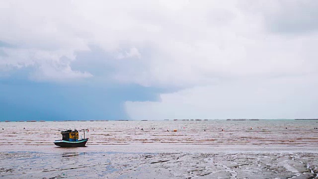 4K:风暴带雨，时间流逝视频素材