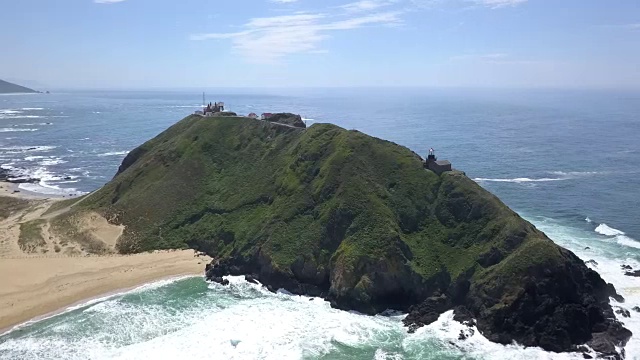 大苏尔点苏尔加利福尼亚航拍海岸视频素材