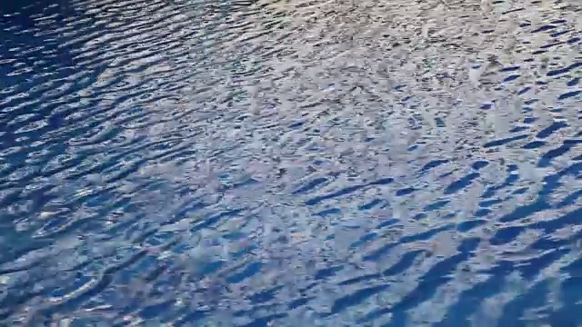 蓝色的泳池的水视频素材