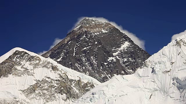 珠穆朗玛峰，Nuptse和Lhotse视频素材