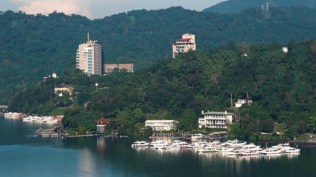 台湾日月潭景色优美视频素材