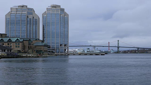 新斯科舍海港的哈利法克斯视频素材