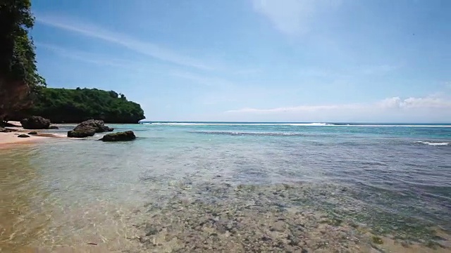 热带印度洋海景风景-印度尼西亚巴厘岛视频素材