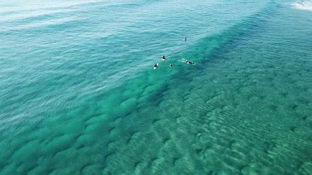 海滩的鸟瞰图视频素材