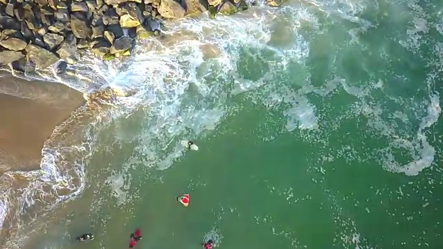 楔子新港海滩航拍Skimboard视频下载