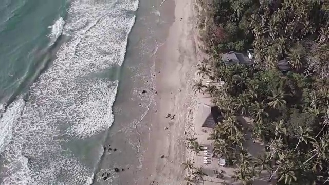 空中海滩和海岸视频素材