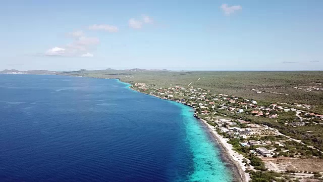 海滩海岸博内尔岛加勒比海视频视频素材