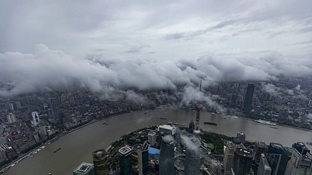 上海雾延时视频素材