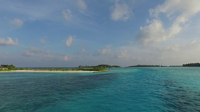 马尔代夫海滩的海岸视频素材