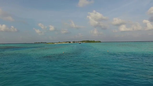 马尔代夫海滩的海岸视频素材