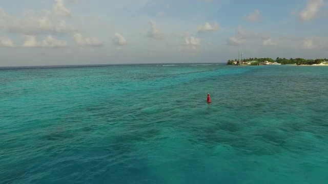 马尔代夫海滩的海岸视频素材