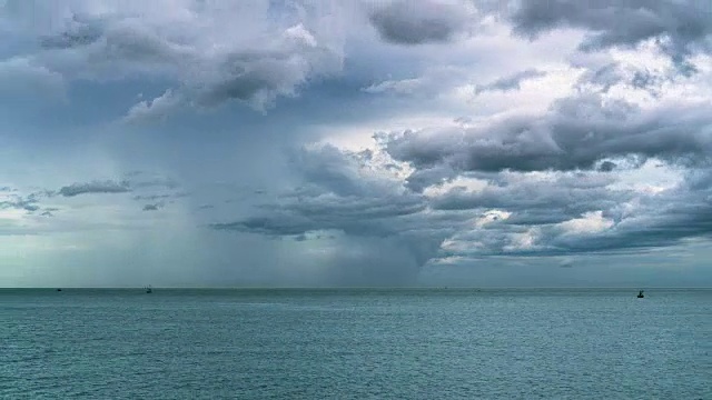 时间流逝，雨，风暴视频素材