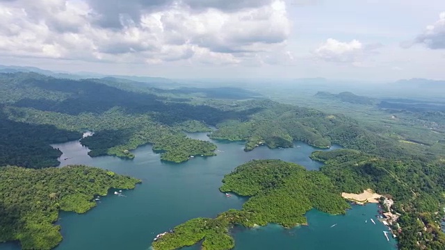 泰国周兰湖航拍全景图视频素材