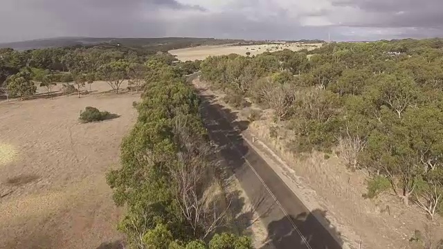 航拍高速公路风景在澳大利亚视频素材