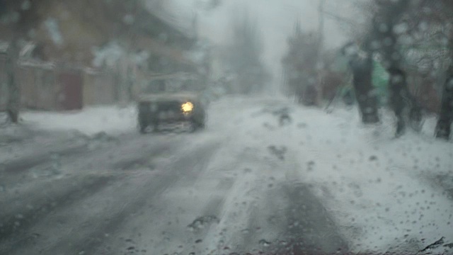 冰雪，交通视频素材