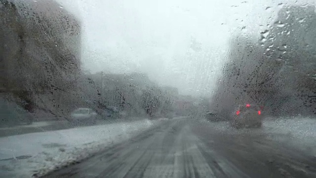 冰雪，交通视频素材