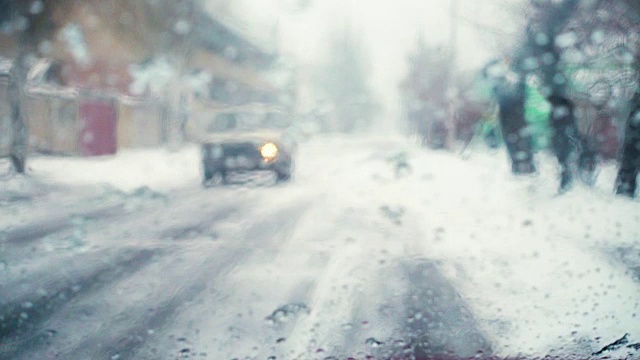 冰雪，交通视频素材