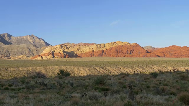 红岩峡谷拉斯维加斯内华达，全景视图视频素材