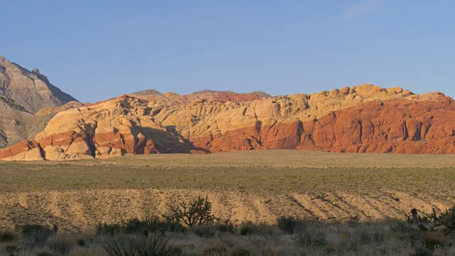 红岩峡谷拉斯维加斯内华达，全景视图视频素材