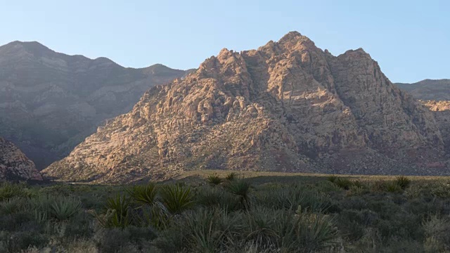 红岩峡谷拉斯维加斯内华达，全景视图视频素材