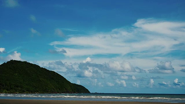 时间流逝，海天蓝云视频素材