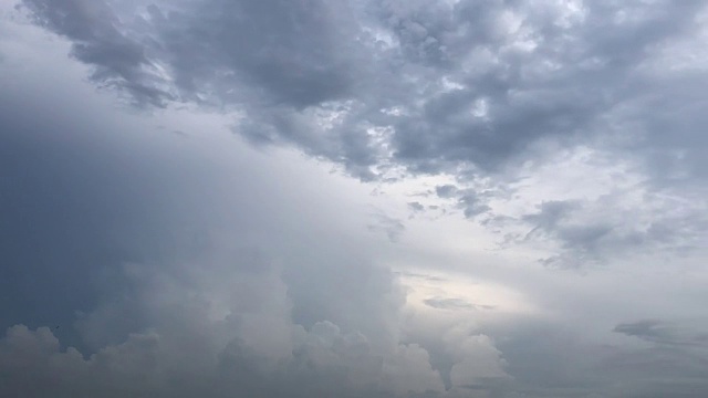 雨季的天空和云。视频素材