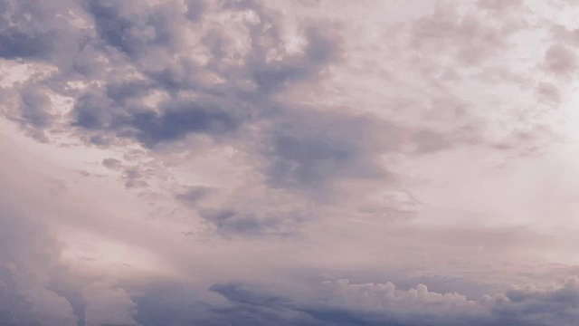 雨季的天空和云。视频素材