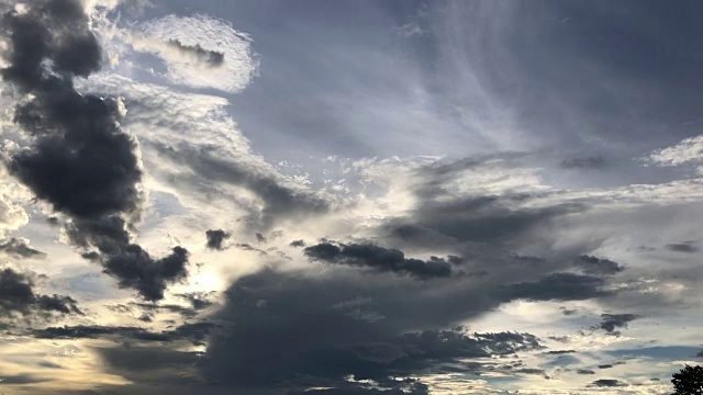 雨季的天空和云。视频素材