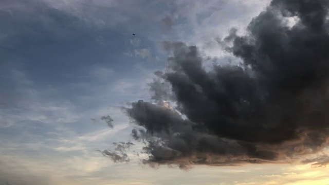 雨季的天空和云。视频素材