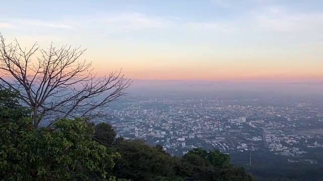 清迈省山景城视频素材