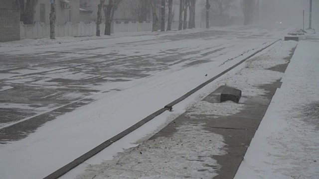 暴风雪来了。视频素材