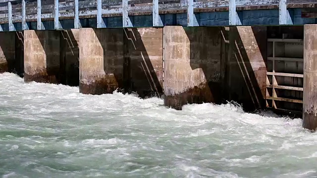 欧垦那根河大坝视频素材