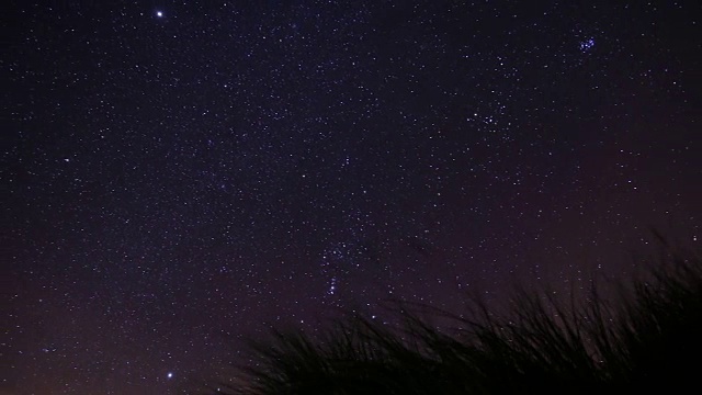 星星在夜空中移动视频下载