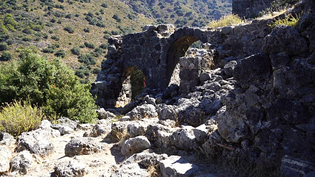 圣尼古拉斯岛。Oludeniz Fethiye,土耳其。视频素材